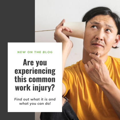 Are you experiencing this common work injury?
