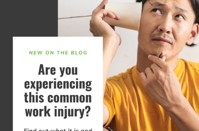 Are you experiencing this common work injury?